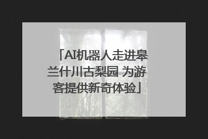 AI机器人走进皋兰什川古梨园 为游客提供新奇体验