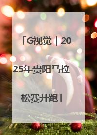 G视觉｜2025年贵阳马拉松赛开跑
